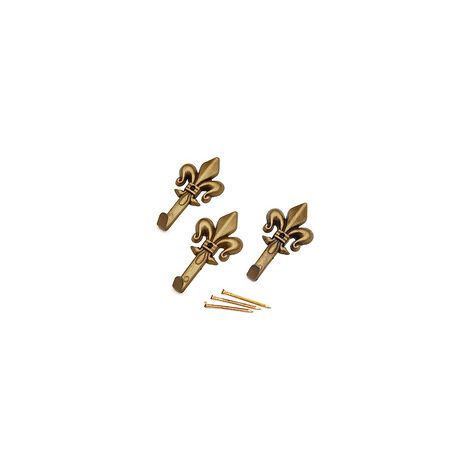GANCIO P/QUADRO GIGLIO 47 MM BRONZO BL 3 PZ Q.TA 12