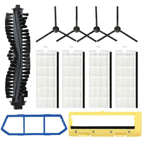 Kit de nettoyage robotisé Amibot Spirit H2O compatible avec ILife Chuwi A4 A40 A4S X432 : brosse principale à rouleau, filtre HEPA et crépine. (1/5)