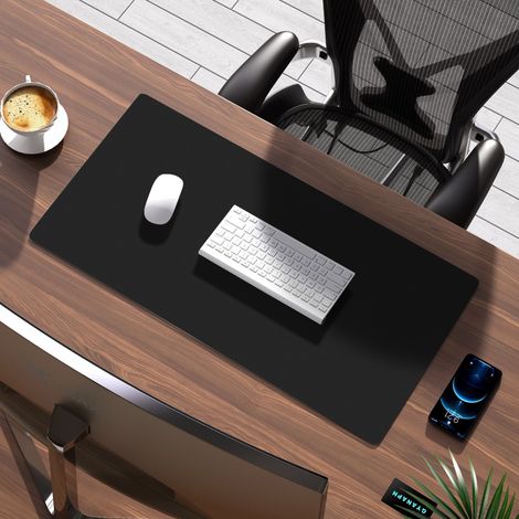 Tapis de table pliable multifonction pour nail art noir - Cuir microfibre imperméable et résistant aux taches, adapté pour salon et usage domestique (1/5)