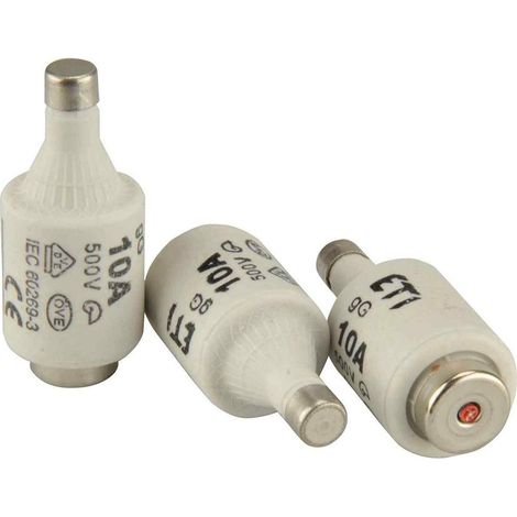 ETI Diazed Sicherungspatrone DII 500V 10A E27 Pack a 5 Stück