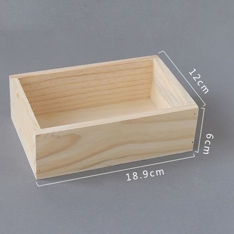 Schreibtisch-Organizer aus Bambus, Aufbewahrungsbox aus Holz, einfache Aufbewahrungsbox (1/3)