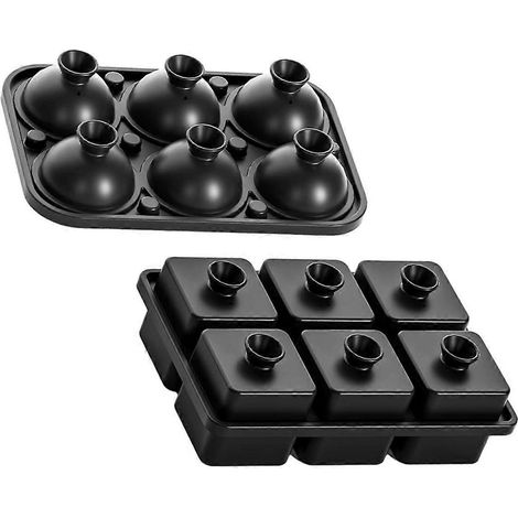 Runde Silikon-Eiswürfelform, Eiswürfelform zum einfachen Herauslösen, Kugel-Eiswürfelform
