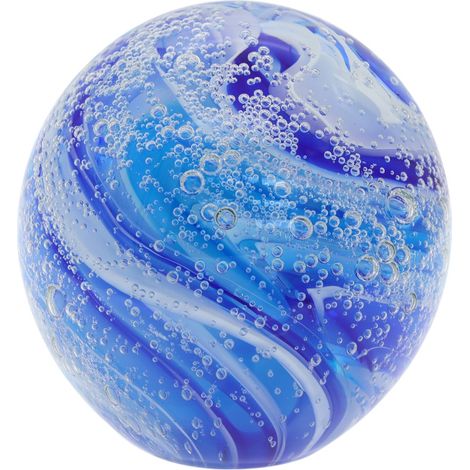 Fermacarte in cristallo blu per la decorazione dell'ufficio e della casa