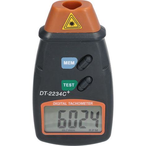 Tachymètre laser numérique DT2234C+, compteur de vitesse sans contact de haute précision, adapté aux tours électriques