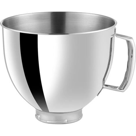 Bol mélangeur en acier inoxydable pour KitchenAid Cassic 4,5Qt & Artisan 5QT Series - Bol mélangeur avec poignée - Passe au lave-vaisselle (1/5)