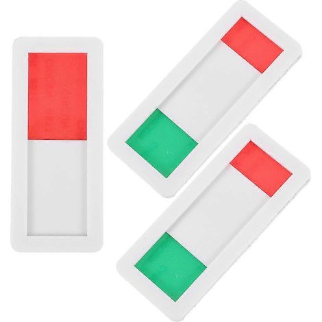 Panneau de porte « Libre/Occupé » pour bureau, autocollant, lot de 12 (1/5)