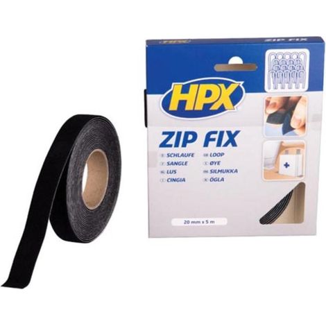 Hpx - Nastro auto-adesivo (ganci) - 20 mm x 5 m