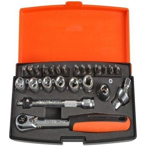 Bahco SL24 1/4"-Sechskant-Steckschlüsselsatz, metrische Größen und Bits - SL24, Sonstige (1/2)