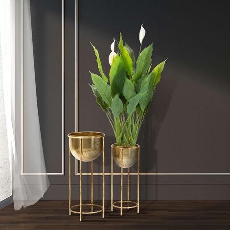 Twizel, Vaso set 2 Vasi, Portavasi Rimovibili, oro