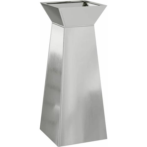 Maison Exclusive - Vaso a Pilastro Argento 40 x 40 x 100 cm