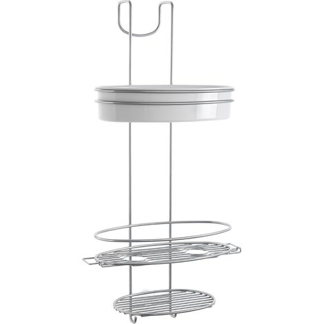 Orbit Plateau de Douche Acier Inoxydable Argent 29 x 13 x 58 cm (1/4)