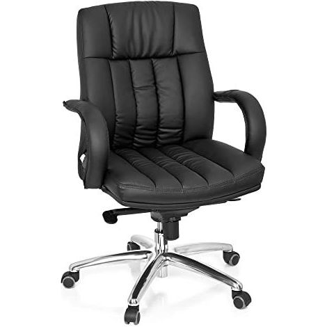Fauteuil de direction XXL G 100 simili cuir noir hjh OFFICE