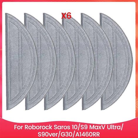 Patin de lavage pour Saros 10/S9 MaxV Ultra/S90ver/G30/A1460RR pièces détachées réutilisable lavable Mopping chiffon accessoires A (1/5)