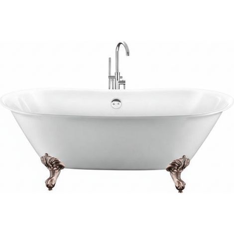 Freistehende Badewanne SURRY HILLS Adlerfüße ALTKUPFER 165