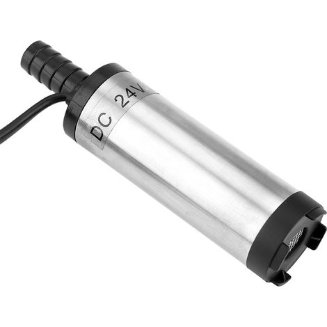 Edelstahl-Tauchpumpe für Wasser, Diesel, Öl und Kerosin – Betankungswerkzeug (DC 24V Silber) (1/4)