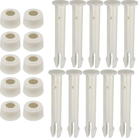 10 Pièces Goupilles en Plastique pour Intex Round Metal Frame Pools Pièces de Rechange pour Joints de Piscine pour Joints de Piscine,Remplacement de pièces de Rechange Joint Pins(6cm/2.36in) (1/4)