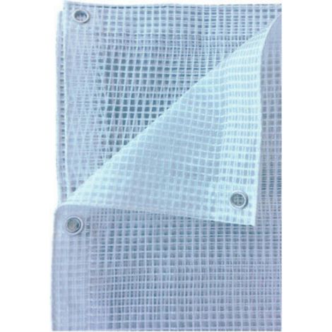 Telo Telone Occhiellato 150x300 cm Copertura Multiuso Bianco