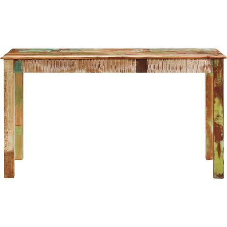 Maison Exclusive - Esstisch Altholz Massiv 140x70x76 cm (1/5)