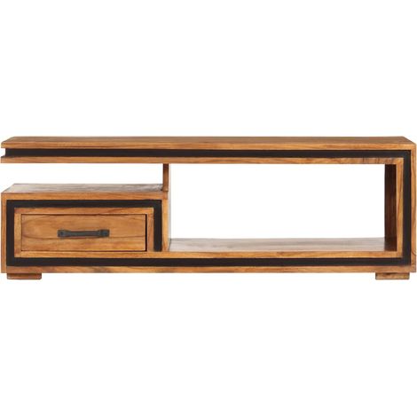 Maison Exclusive - Couchtisch Massivholz Akazie 100x45x33 cm