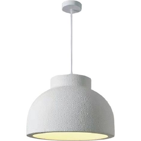 Suspension Japonaise Style Wabi-Sabi – Lustre Créatif en Forme de Chapeau, Couleur Blanche Crème pour Salle à Manger, Comptoir de Bar et Chambre (1/2)