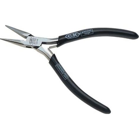 Pince à becs demi-ronds Mâchoires striées 120 mm