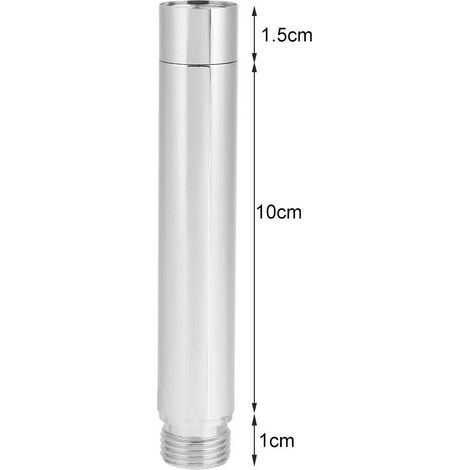 Tube rallonge de douche en acier inoxydable, tuyau de prolongation pour pommeau de douche (1/4)