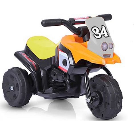 Motocicletta elettrica Racing arancio per bambino con