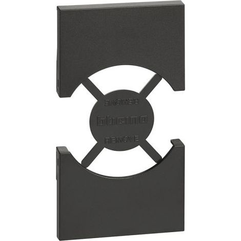 BTicino Living NOW Cover Nera per presa Unel Schuko P40 - KG03