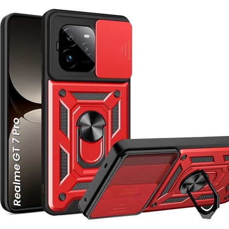 Realme GT 7 Pro Schutzhülle, CamShield-Schieber, Rot (1/5)