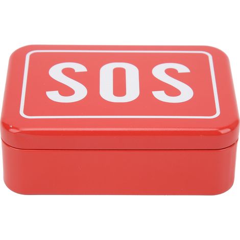 Boîte De Secours En Acier Inoxydable - Kit Survie Urgence SOS - Pour Camping Randonnée Voiture - 1 Pièce (1/5)