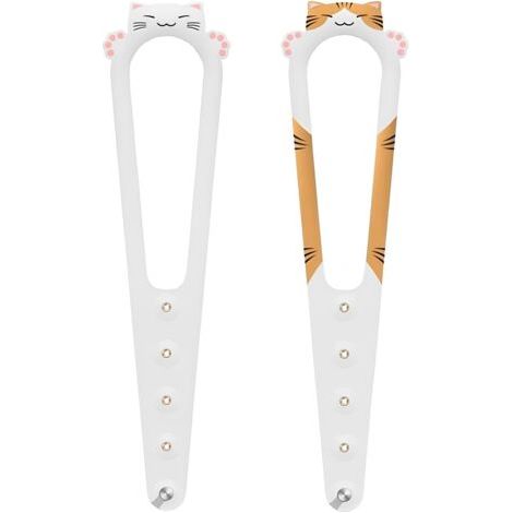 2 Pièces Loquet De Porte pour Chat Réglable, Alternative à La Porte pour Animal, Sangle De Porte pour Chat, Butoir De Porte Universel pour Sangle pour Animal De Porte (1/5)