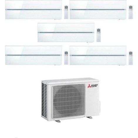 Climatiseur Mitsubishi Penta Split Kirigamine MSZ-LN Blanc 9+9+9+9+9 avec MXZ-5F102VF Inverter R-32 Wi-Fi Classe A++