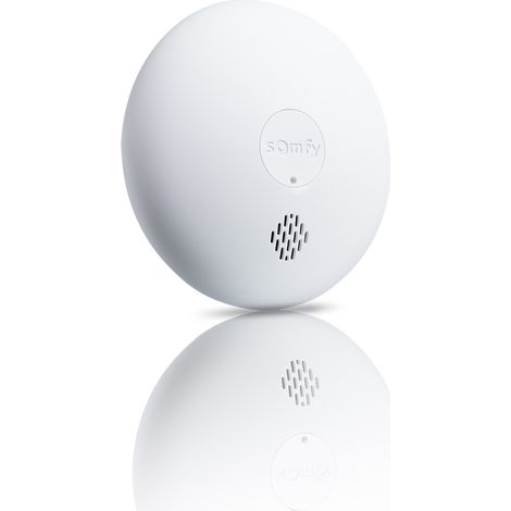 Détecteur de fumée sans fil à piles – Sirène 85 dB – Détection optique – Installation rapide – Compatible Somfy Home Alarm – 1870289