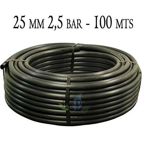 Tubo Polietilene 25mm  Tubo Agricolo 25mm 2,5 bar 100 metri  Tubo Irrigazione 25mm  Tubo di irrigazione 25 mm