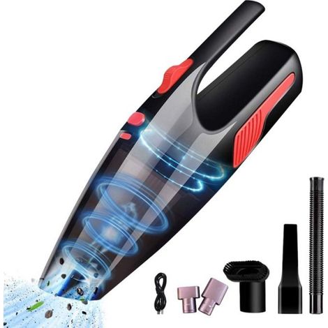 Aspirateur Main Sans Fil avec Haute Puissance,Mini Aspirateur Alimenté par Technologie Charge Rapide Rechargeable par Batterie Li (1/4)