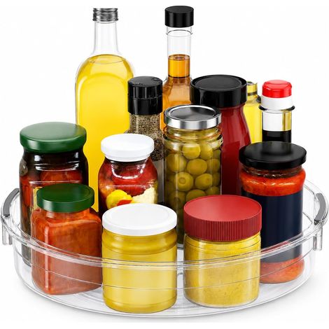 Plateau Tournant 30,5cm 360° Rotatif Frigo Cuisine Épices L-1P (1/5)