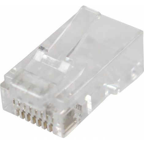 Conector RJ45 Macho TELEVES UTP CAT 6  Transparente (1/2)