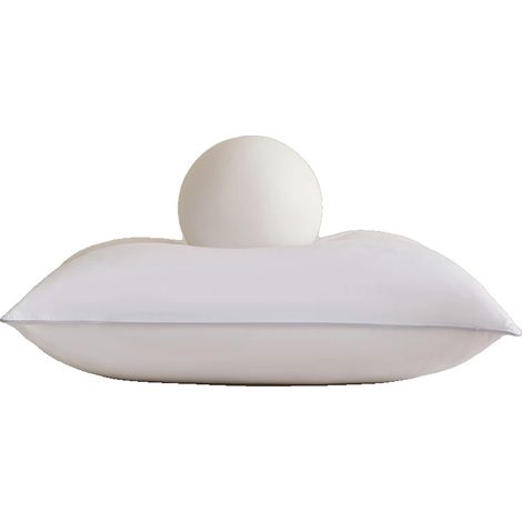 Almohada, funda de algodón, soporte suave, blanca-a, 50x70cm (1/2)