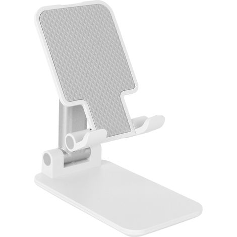 Faltbarer und ausziehbarer Handyhalter, multifunktionaler Tischständer zum Serien schauen und Tablet-Nutzung, Weiß (1/5)