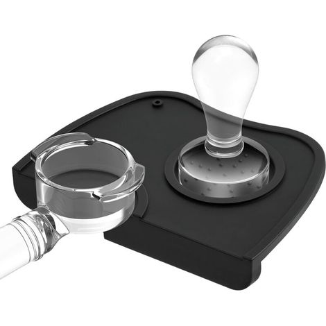 Tapis de Tamper à Café, Tapis de Tamper de Café en Silicone Antidérapant, Résistant au Lave-Vaisselle, pour Accessoires d'espresso Convenant Aux Cafés, Torréfactions, Machines à Café Domestique (1/5)