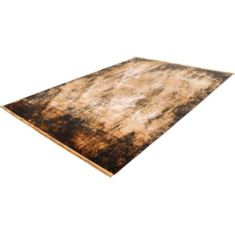 Teppich 150x80cm, Design E409E in Goldfarbe - Komfort und Eleganz für Ihr Interieur.