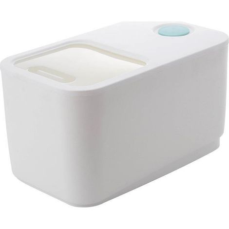 Boîte de Rangement pour Riz 10kg avec Couvercle Airtight Transparent - Organisateur Alimentaire pour Cuisine (1/5)