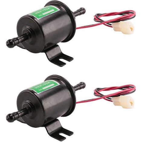 Lot de 2 pompes à carburant électriques universelles 12 V robustes pour essence, pompes de transfert d'essence 12 volts HEP-02A (1/5)