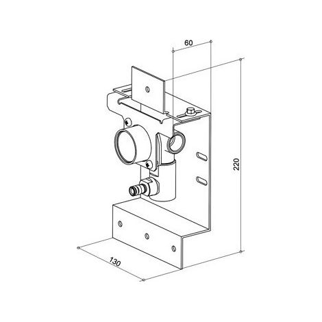 Set de base EDITION 300 pour mitigeur de lavabo UP KEUCO