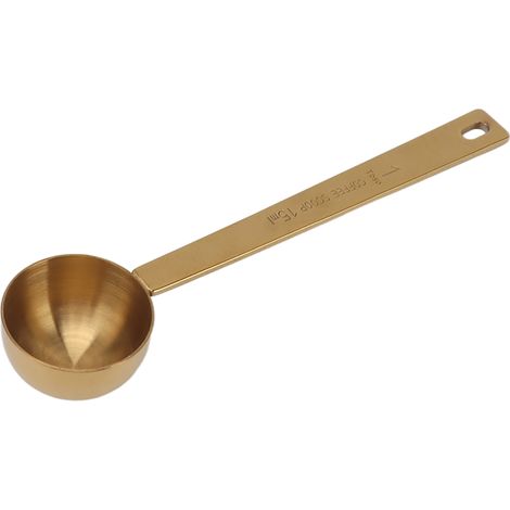 Cuillère doseuse inox 15ml pour café, lait en poudre et fruits, longue manche (1/5)