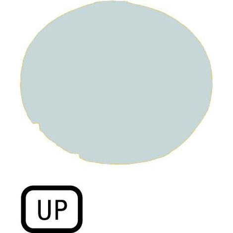 Verrine pour boutons-poussoirs plate blanche UP EATON M22-XDL-W-GB3