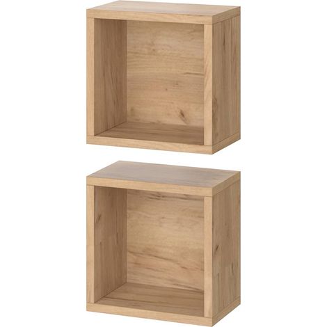 Armoire murale Senyo, Chêne de force doré, 25x25cm Set de 2, Vicco (1/5)