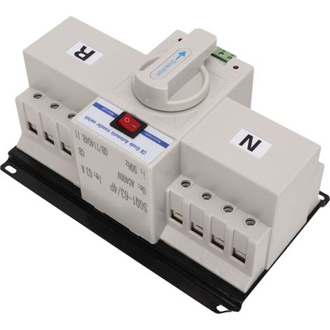 Automatischer Umschalter 4P 63A 400V Doppelstromversorgung, stabile Anzeige, Zweiwege-Not-Aus-Schalter, Schalttafel, Schaltleistungsschalter. (1/5)