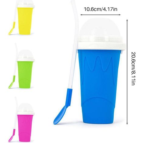 Machine à granita portable pour voyage, gobelet à glace, gobelet à glace maison, gobelet rafraîchissant pour l'été, idéal pour les enfants. (1/5)