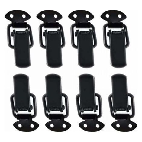8 Pcs Moraillon Fermeture Serrure Tension En Acier Inoxydable Serrure Caisse Verrouillage Du Levier Verrouillage Bascule Basculer La Fermeture Pour Coffret Boîte Tiroir Armoire Coffre Out (1/5)